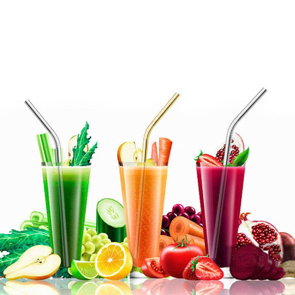 Colored Metal Stainless Steel Straws - Mubimart