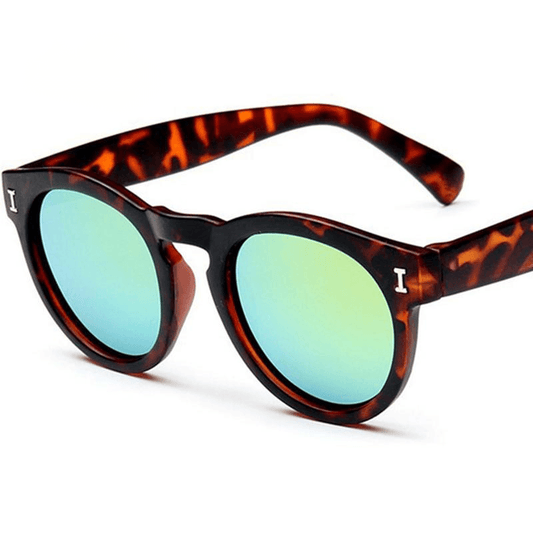 Colorful Film Leopard Frame Children Sunglasses Sunglasses - Mubimart
