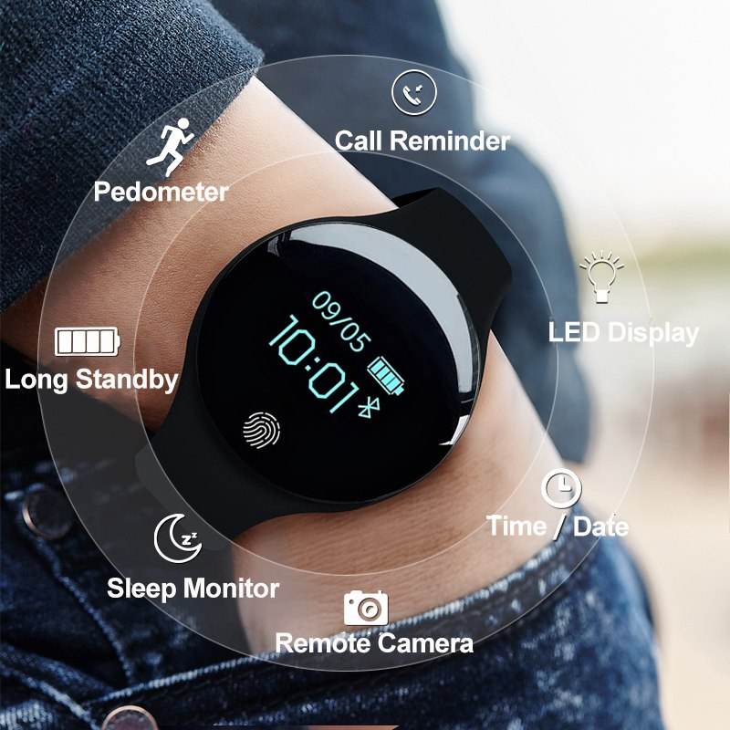 Compatible with Apple, SANDA Luxury Smart Watch Men Sport Bracelet Calorie Pedometer Fitness Watches For Android IOS Phone Sleep Tracker Men SmartWatch - Mubimart