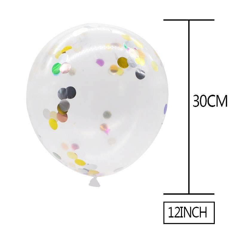 Confetti Balloons Clear Ballons Party Wedding - Mubimart