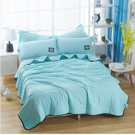 Cooling Blankets Pure Color Summer Quilt Plain Summer Cool Quilt Compressible Air-conditioning Quilt Quilt Blanket - Mubimart
