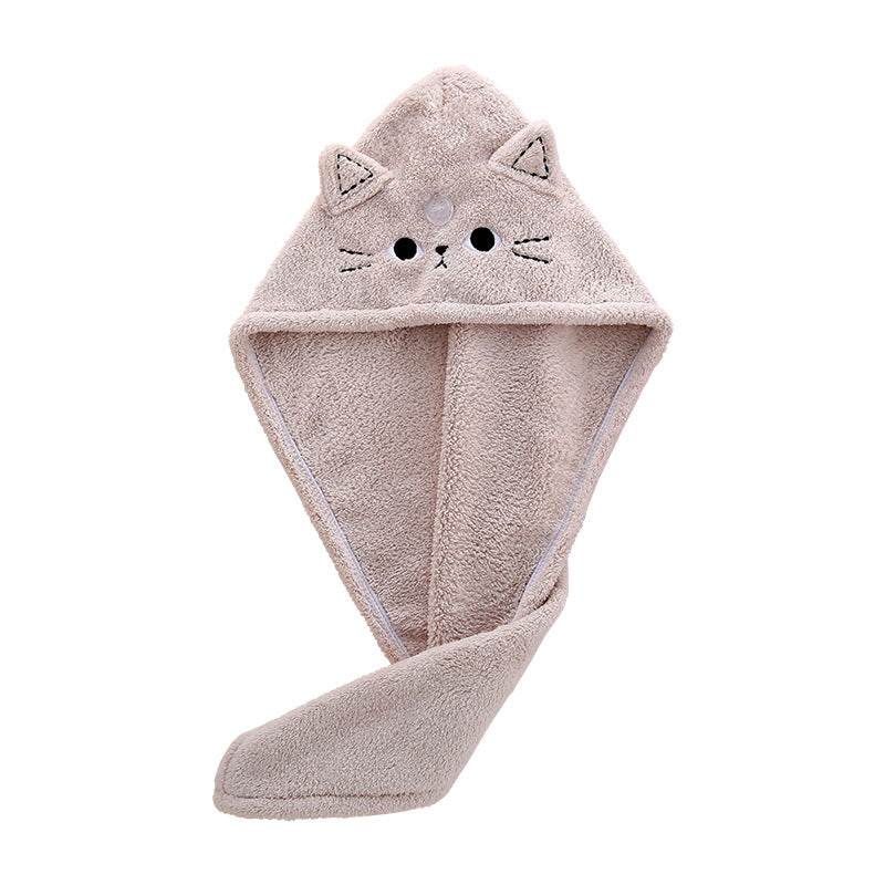 Coral Fleece Absorbent Hair Drying Towel - Mubimart