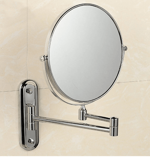 Cosmetic Mirror Wall Mounted Double Side Adjustable, Rotating Function Mirror - Mubimart