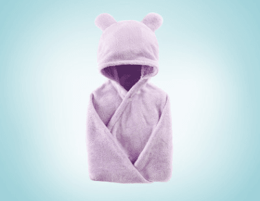Cotton baby care hooded bath towel - Mubimart