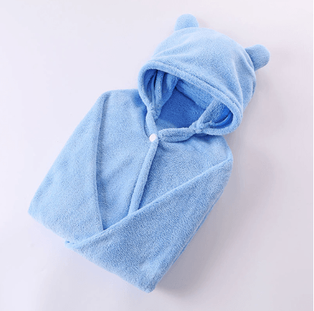 Cotton baby care hooded bath towel - Mubimart