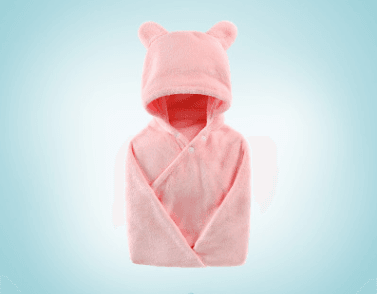 Cotton baby care hooded bath towel - Mubimart