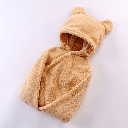 Cotton baby care hooded bath towel - Mubimart