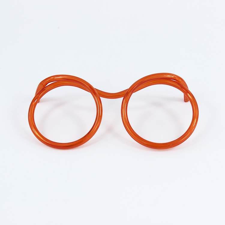 Creative Straws Glasses Beard Crazy Funny Plastic Art Straws - Mubimart