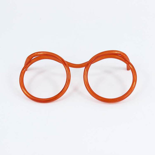 Creative Straws Glasses Beard Crazy Funny Plastic Art Straws - Mubimart