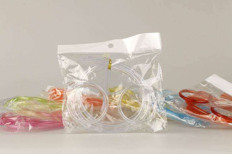 Creative Straws Glasses Beard Crazy Funny Plastic Art Straws - Mubimart
