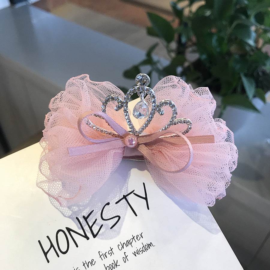 Crown Children's Hair Accessories Baby Korean Press Clip Baby Headband - Mubimart