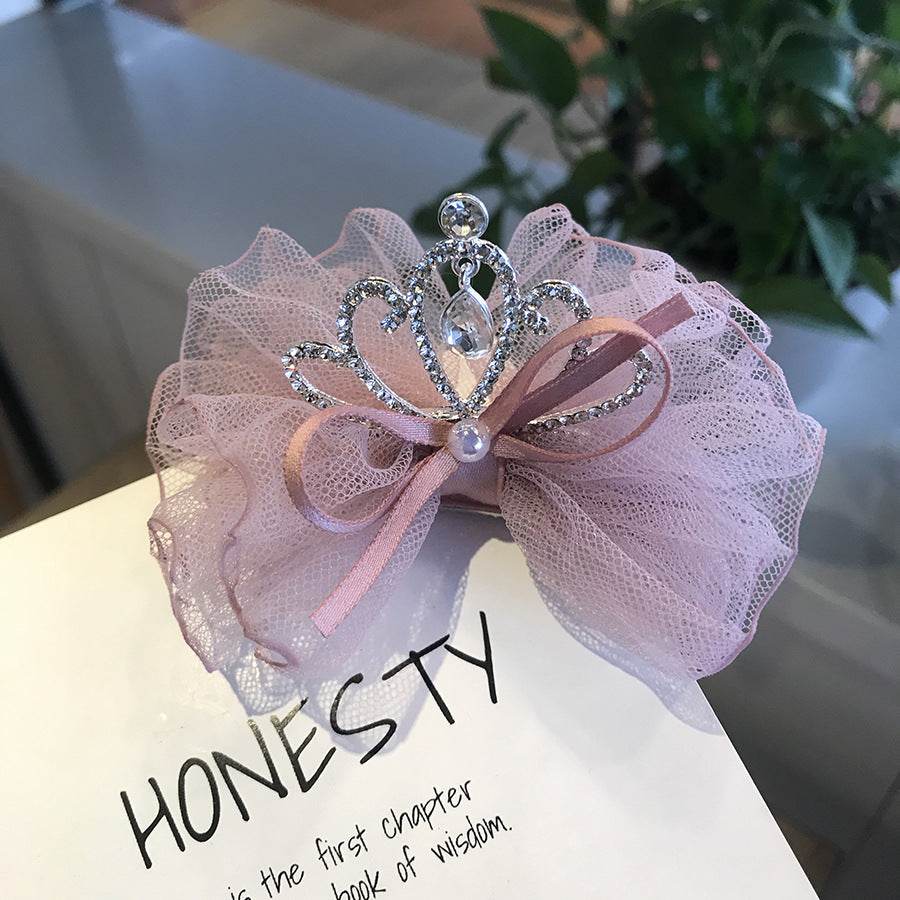 Crown Children's Hair Accessories Baby Korean Press Clip Baby Headband - Mubimart