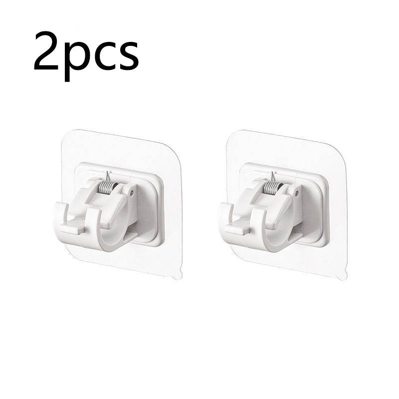 Curtain Hook Telescopic Rod Fixed Clamp Bracket Paste Without Drilling Household - Mubimart