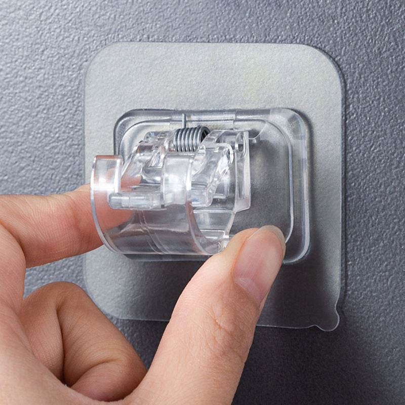 Curtain Hook Telescopic Rod Fixed Clamp Bracket Paste Without Drilling Household - Mubimart