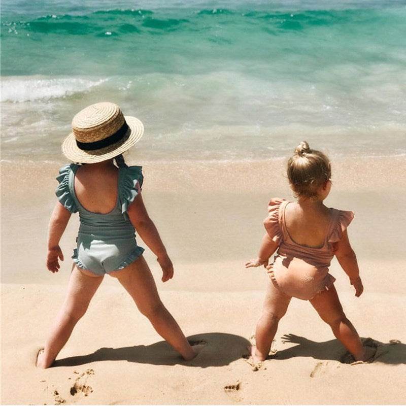 Cute Baby Princess Swimsuit Girl Child Swimwear - Mubimart