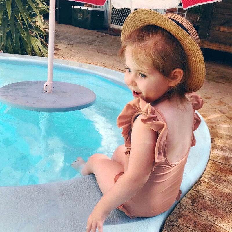 Cute Baby Princess Swimsuit Girl Child Swimwear - Mubimart