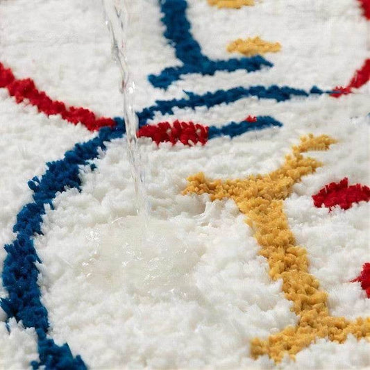 Cute Cartoon Cashmere Rug Bathroom Absorbent - Mubimart