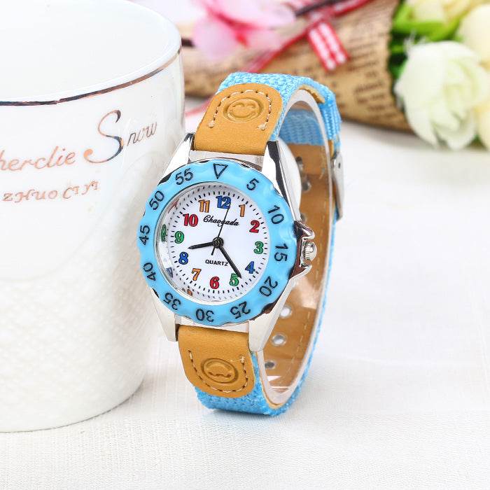 Cute Cartoon Children Watch Girl Boy Electronic Watch - Mubimart