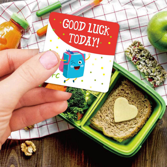 Cute Encouragement Note Cards Handwritten Kids Lunch Box Cards - Mubimart