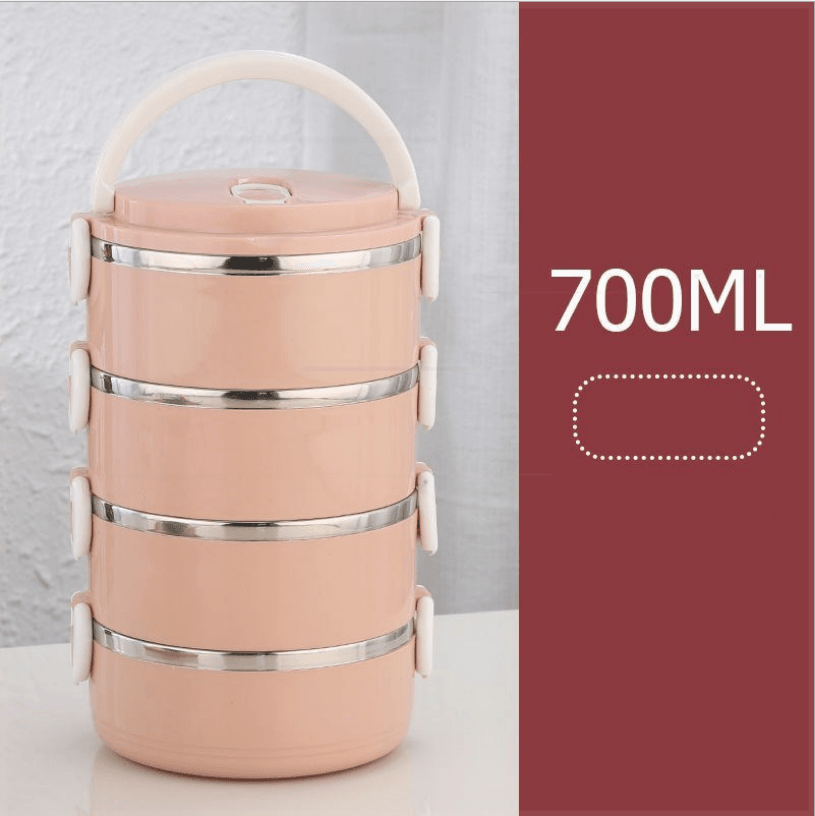 Cute Japanese Lunch Box For Kids School Portable Food Container Stainless Steel - Mubimart