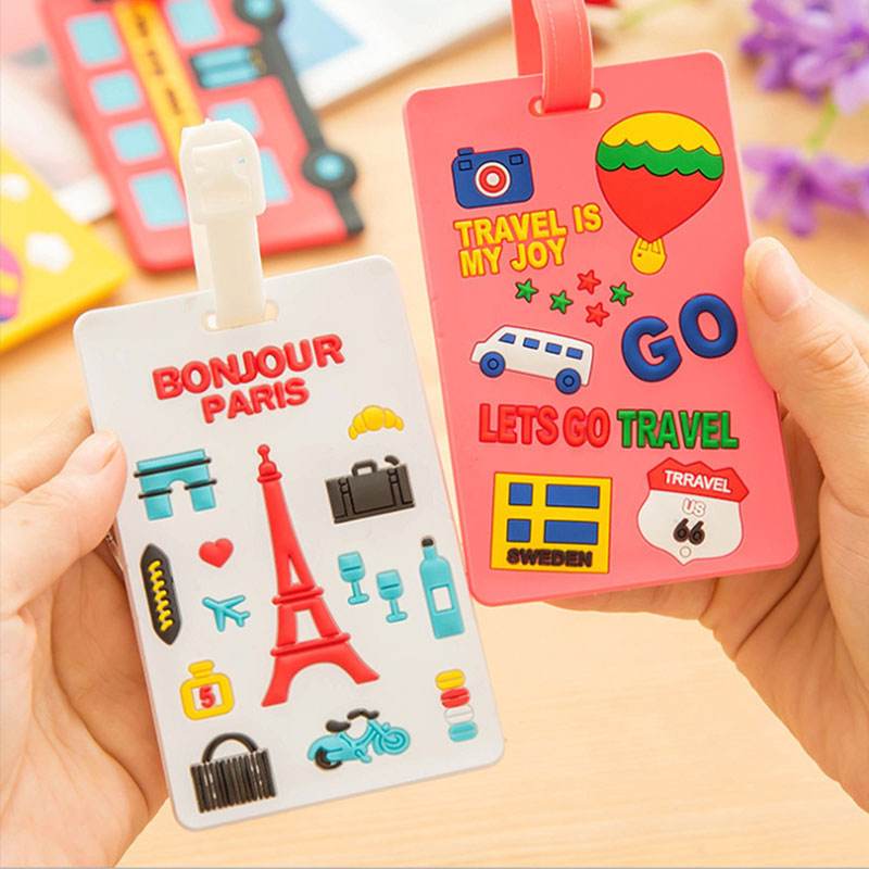 Cute Silicone Travel Airplane Luggage Tag - Mubimart