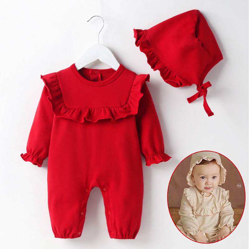 Cute mombei baby girl princess baby girl autumn clothes - Mubimart