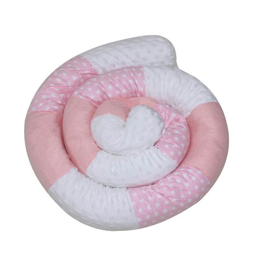 Cylindrical crib bed surrounded by pure cotton - Mubimart