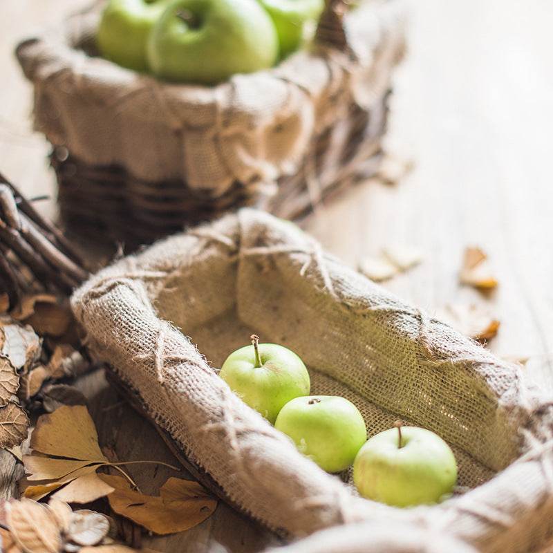 Decorative Vegetable Basket, Fruit Basket, Mari Wicker Flower Ware - Mubimart