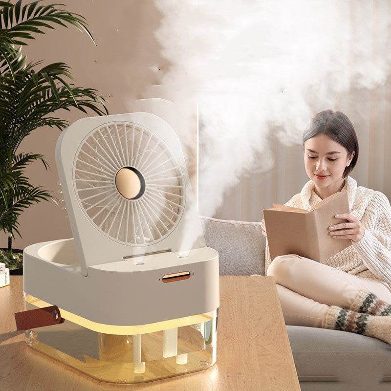 Desktop Air Cooler Dual Spray Conditioning Fan - Mubimart