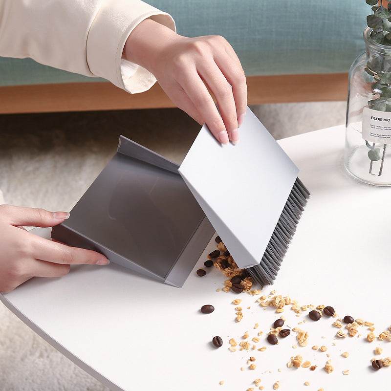 Desktop Broom Dustpan Set 3 In 1 Vertical - Mubimart