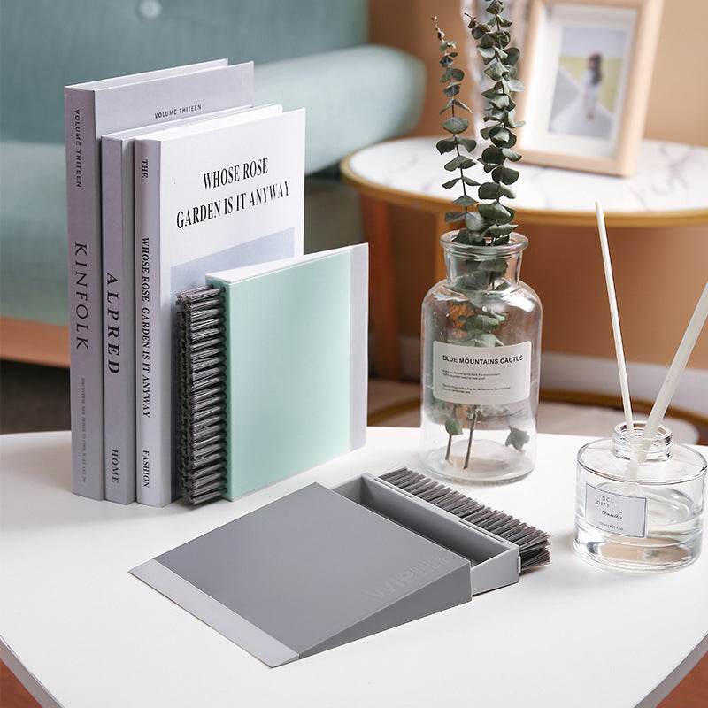 Desktop Broom Dustpan Set 3 In 1 Vertical - Mubimart