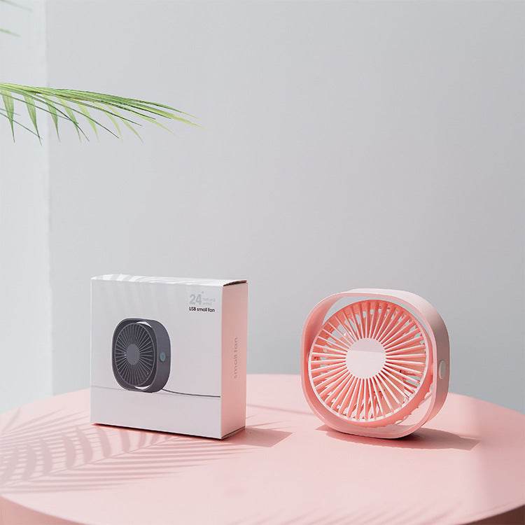 Desktop Mini Square Rotating Small Fan - Mubimart