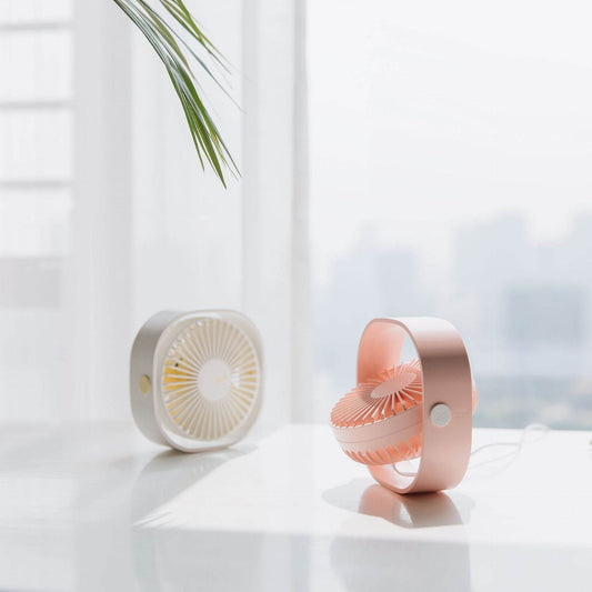 Desktop Mini Square Rotating Small Fan - Mubimart