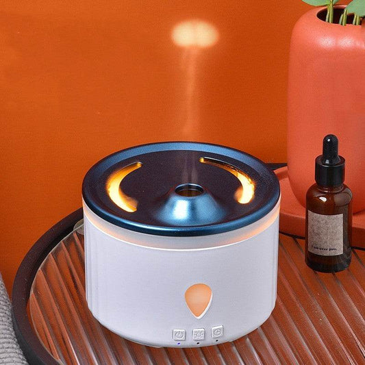 Desktop Volcano Aromatherapy Ultrasonic Water Atomization Humidifier - Mubimart