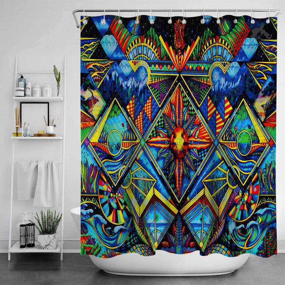 Digital Print-free Bathroom Curtain - Mubimart