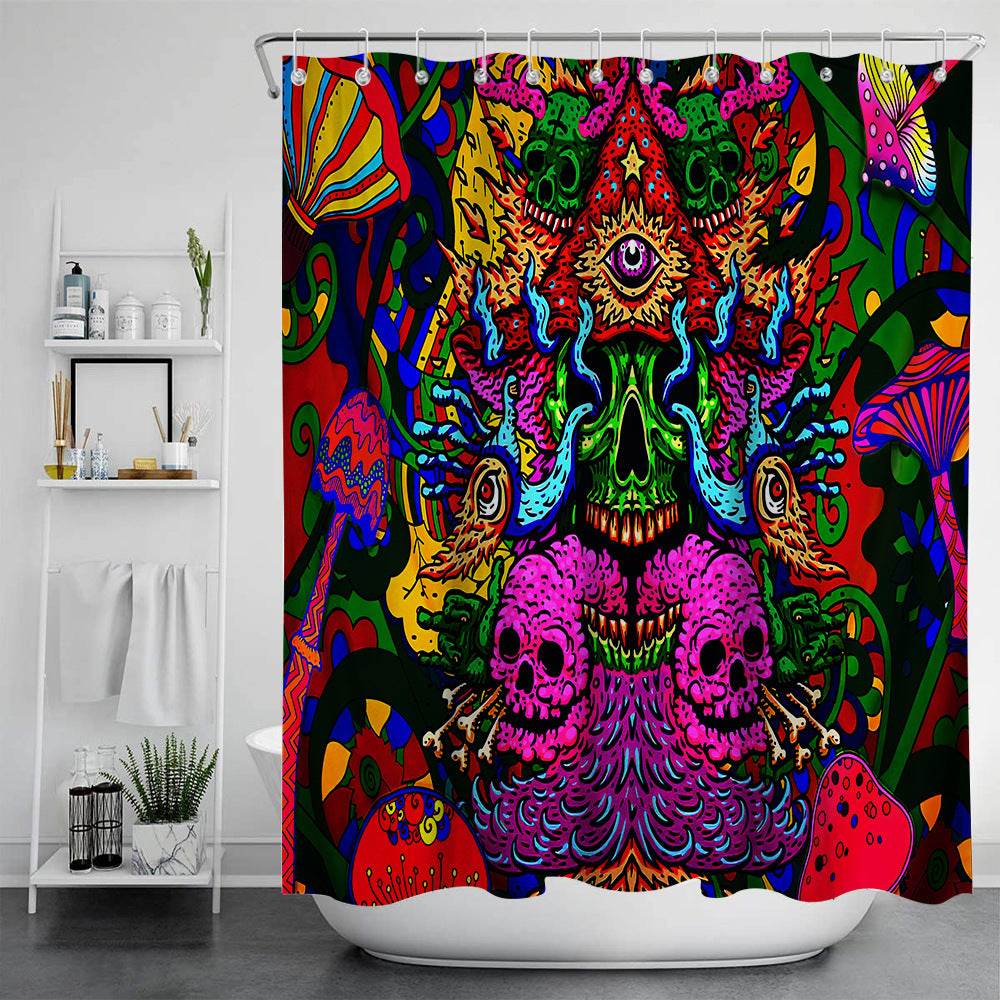 Digital Print-free Bathroom Curtain - Mubimart