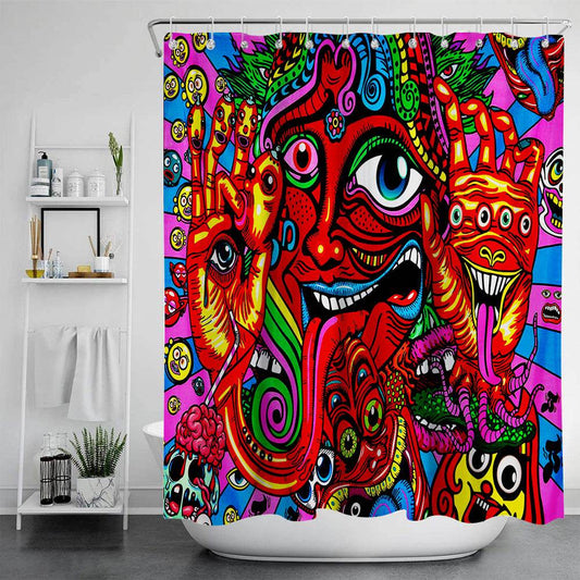 Digital Print-free Bathroom Curtain - Mubimart