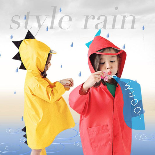 Dinosaur Raincoat for Kids - Mubimart