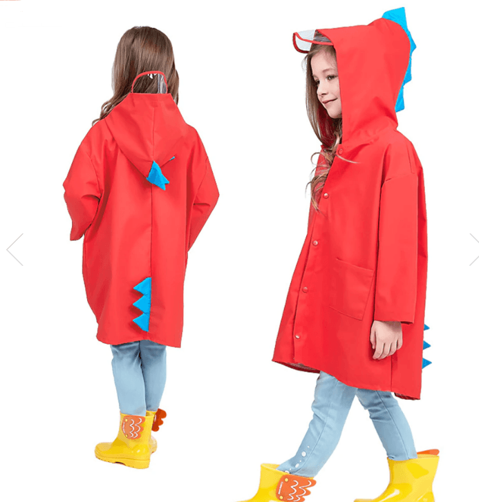 Dinosaur Raincoat for Kids - Mubimart
