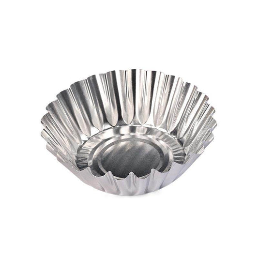 Disposable Bowl Cake Bowl Tin Foil Tin Foil Cup Chrysanthemum Cup Round Egg Tart Pudding Horseshoe Cake Filling Soup Mold - Mubimart