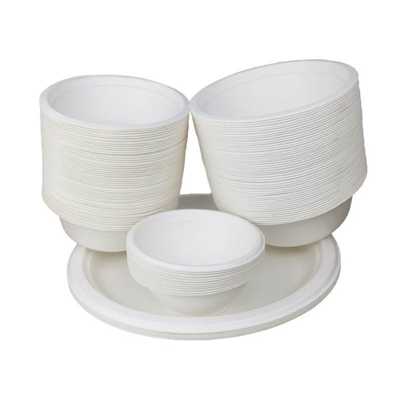 Disposable Paper Bowl Round Household Outdoor - Mubimart