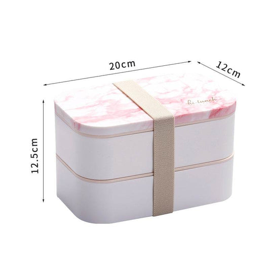 Double Bento Box Japanese lunch Box - Mubimart