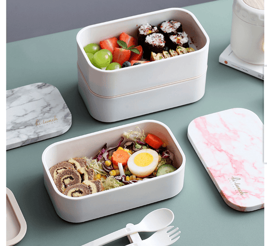 Double Bento Box Japanese lunch Box - Mubimart