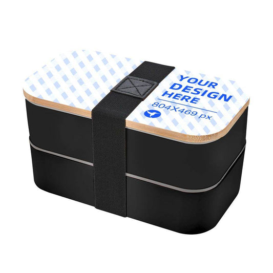 Double Tie Bento Box With Cutlery - Mubimart