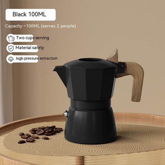 Double Valve Moka Pot Espresso Coffee Machine - Mubimart