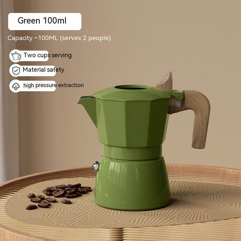 Double Valve Moka Pot Espresso Coffee Machine - Mubimart