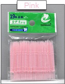 Double-ended plastic toothpicks - Mubimart
