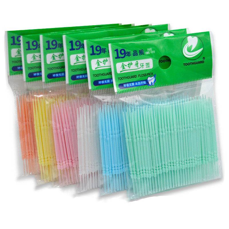 Double-ended plastic toothpicks - Mubimart