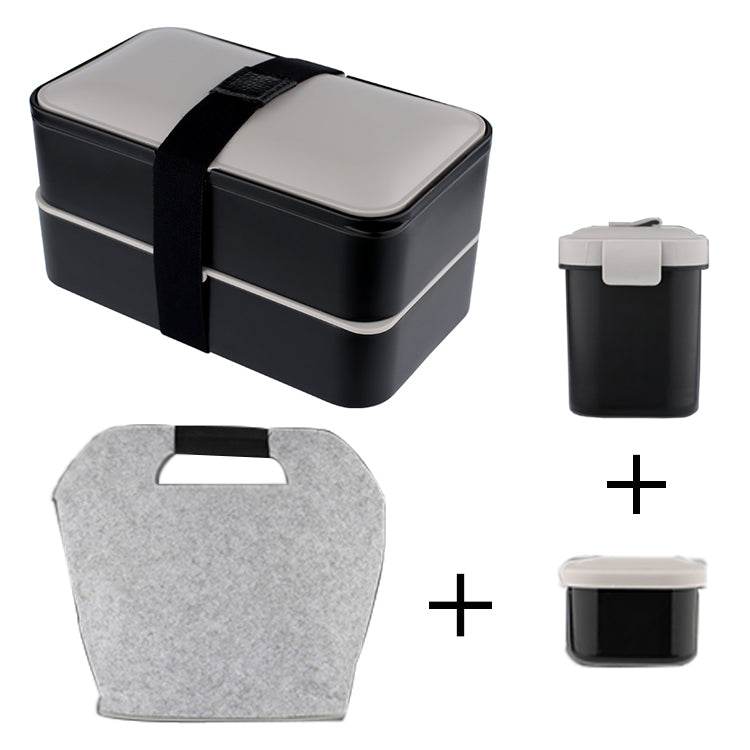 Double lunch box portable lunch box - Mubimart