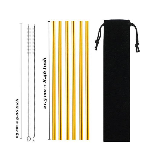 Drinking stainless steel straws - Mubimart
